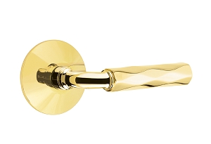 Emtek R-Bar Tribeca Door Lever with Modern Rosette 