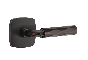 Emtek R-Bar Tribeca Door Lever with Urban Modern Rosette