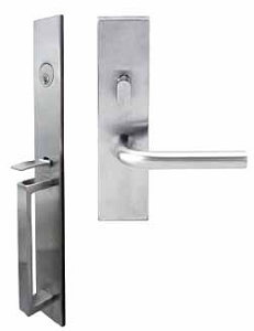 Inox Broadway Mortise Handleset