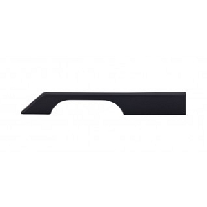 Top Knobs TK15BLK Sanctuary I Tapered Bar Pull 7 Inch CC Flat Black
