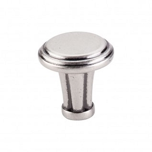 Top Knobs TK196PTA Luxor Knob Large 1 1/4 Inch Pewter Antique