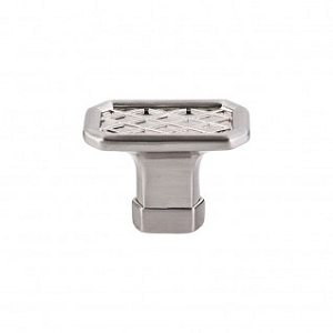 Top Knobs TK205BSN Tower Bridge Knob 1 1/2 Inch Brushed Satin Nickel