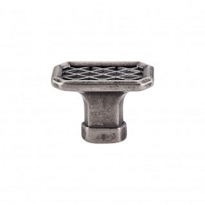 Top Knobs TK205PTA Tower Bridge Knob 1 1/2 Inch Pewter Antique