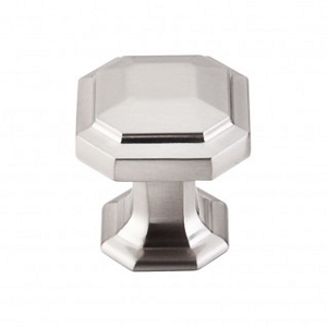 Top Knobs TK286BSN Chareau Emerald Pull 1 1/8 Inch CC Brushed Satin Nickel