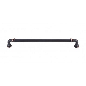 Top Knobs Chareua TK325UM Reeded Pull 9 Inch CC Umbrio