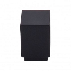 Top Knobs TK33BLK Sanctuary I Linear Square Knob 3/4 Inch Flat Black