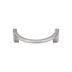 Top Knobs TK53BSN Sanctuary I Half Circle Open Pull 3 1/2 Inch CC Brushed Satin Nickel