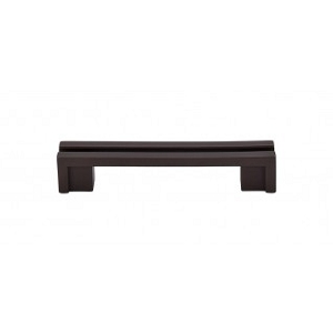 Top Knobs TK55ORB Sanctuary I Flat Rail Pull 3 1/2 Inch CC Oil Rubbed Bronze