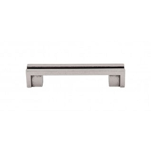 Top Knobs TK55PTA Sanctuary I Flat Rail Pull 3 1/2 Inch CC Pewter Antique