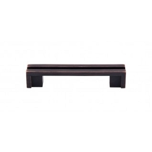 Top Knobs TK55TB Sanctuary I Flat Rail Pull 3 1/2 Inch CC Tuscan Bronze
