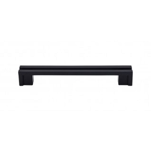 Top Knobs TK56BLK Sanctuary I Flat Rail Pull 5 Inch CC Flat Black