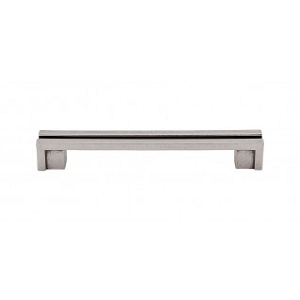 Top Knobs TK56PTA Sanctuary I Flat Rail Pull 5 Inch CC Pewter Antique