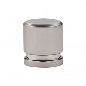 Top Knobs TK57BSN Sanctuary I Oval Knob Small 1 Inch Brushed Satin Nickel