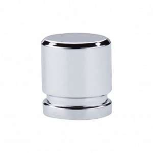 Top Knobs TK57PC Sanctuary I Oval Knob Small 1 Inch Polished Chrome