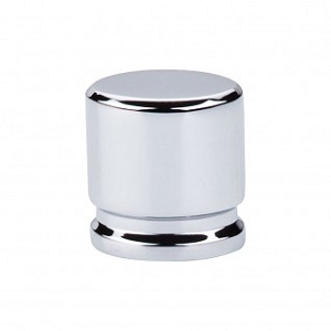 Top Knobs TK59PC Sanctuary I Oval Knob Medium 1 1/8 Inch Polished Chrome