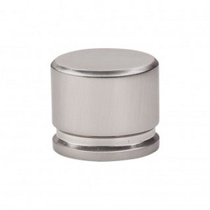 Top Knobs TK61BSN Sanctuary I Oval Knob Large 1 3/8 Inch Brushed Satin Nickel