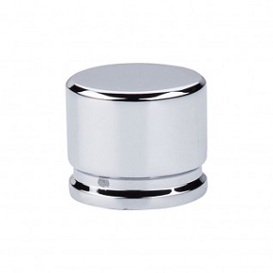 Top Knobs TK61PC Sanctuary I Oval Knob Large 1 3/8 Inch Polished Chrome