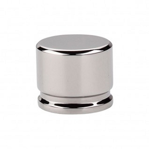Top Knobs TK61PN Sanctuary I Oval Knob Large 1 3/8 Inch Polished Nickel