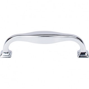 Top Knobs TK722PC Contour Pull 3 3/4 Inch CC Polished Chrome