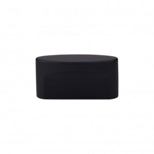 Top Knobs TK74BLK Sanctuary I Oval Slot Knob Medium 1 1/2 Inch CC Flat Black
