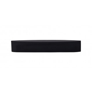 Top Knobs TK75BLK Sanctuary I Oval Slot Pull 5 Inch CC Flat Black