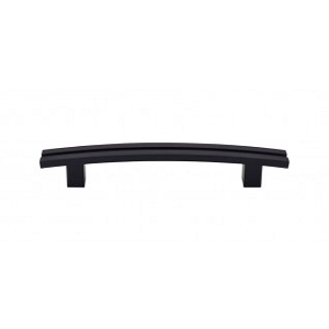 Top Knobs TK81BLK Sanctuary I Inset Rail Pull 5 Inch CC Flat Black