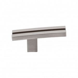 Top Knobs TK82BSN Sanctuary I Inset Rail knob 2 5/8 Inch CC Brushed Satin Nickel