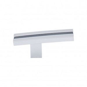 Top Knobs TK82PC Sanctuary I Inset Rail knob 2 5/8 Inch CC Polished Chrome