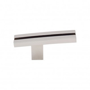 Top Knobs TK82PN Sanctuary I Inset Rail knob 2 5/8 Inch CC Polished Nickel