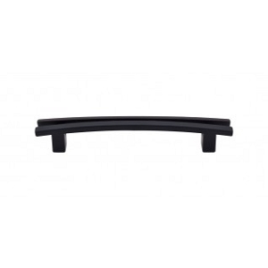 Top Knobs TK86BLK Sanctuary I Flared Pull 5 Inch CC Flat Black