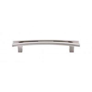 Top Knobs TK86BSN Sanctuary I Flared Pull 5 Inch CC Brushed Satin Nickel