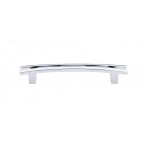 Top Knobs TK86PC Sanctuary I Flared Pull 5 Inch CC Polished Chrome