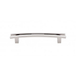 Top Knobs TK86PN Sanctuary I Flared Pull 5 Inch CC Polished Nickel