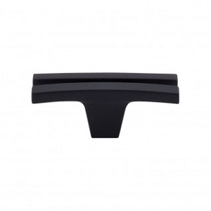 Top Knobs TK87BLK Sanctuary I Flared Knob 2 5/8 Inch Flat Black