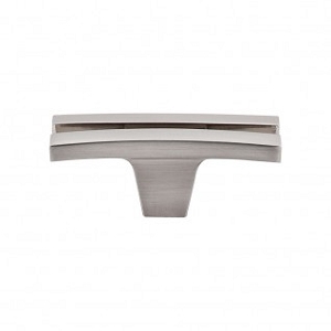 Top Knobs TK87BSN Sanctuary I Flared Knob 2 5/8 Inch Brushed Satin Nickel