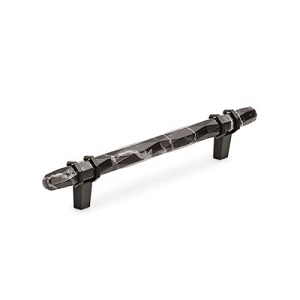 Amerock Carrione 5-1/16 Inch cc Cabinet Pull Marble Black/Black Bronze