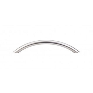 Top Knobs SS16 Stainless Steel Collection Solid Bowed Bar Pull 6 5/16 Inch CC Brushed Stainless Steel