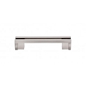 Top Knobs TK55BSN Sanctuary I Flat Rail Pull 3 1/2 Inch CC Brushed Satin Nickel