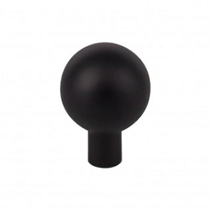 Top Knobs TK761BLK Brookline 1 inch Cabinet Knob Flat Black