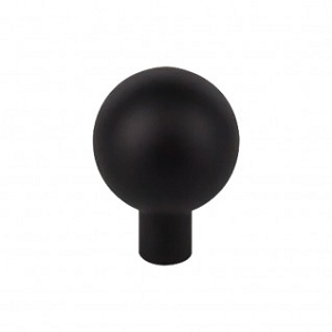Top Knobs TK762BLK Brookline 1 1/8 inch Cabinet Knob Flat Black