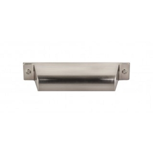 Top Knobs TK773BSN Channing 3 3/4 inch CC Cup Pull Brushed Satin Nickel