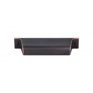 Top Knobs TK773UM Channing 3 3/4 inch CC Cup Pull Umbrio