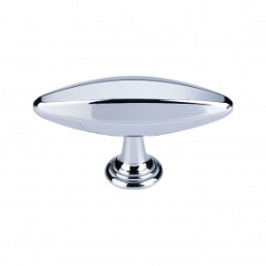 Top Knobs TK231PC Chareau T Handle 3 Inch Polished Chrome