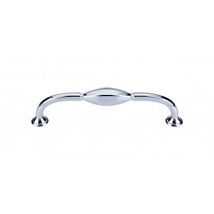 Top Knobs TK232PC Chareau Small D Pull 5 1/16 Inch CC Polished Chrome