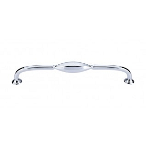 Top Knobs TK233PC Chareau Large D Pull 8 13/16 Inch CC Polished Chrome