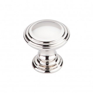 Top Knobs TK320PN Reeded Knob 1 1/4 Inch Polished Nickel