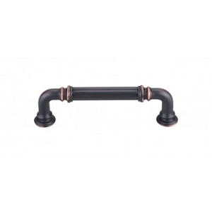 Top Knobs Chareua TK322UM Reeded Pull 3 3/4 Inch CC Umbrio