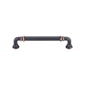 Top Knobs Chareua TK323UM Reeded Pull 5 Inch CC Umbrio