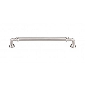 Top Knobs Chareua TK324BSN Reeded Pull 7 Inch CC Brushed Satin Nickel