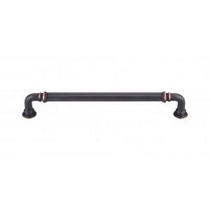 Top Knobs Chareua TK324UM Reeded Pull 7 Inch CC Umbrio